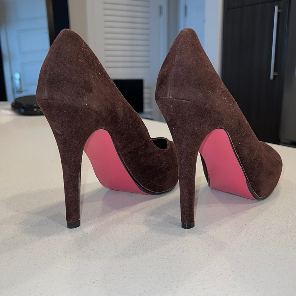Fahrenheit Pink Bottom Heels